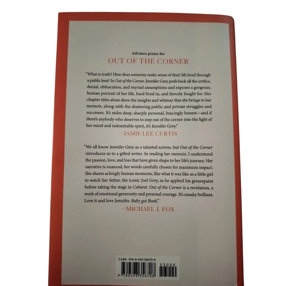 Out of the Corner A Memoir by‎ Jennifer Grey Hardcover 2022